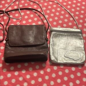 2 leather crossbody purses/ Kenneth Cole Reaction & Carlos Falchi